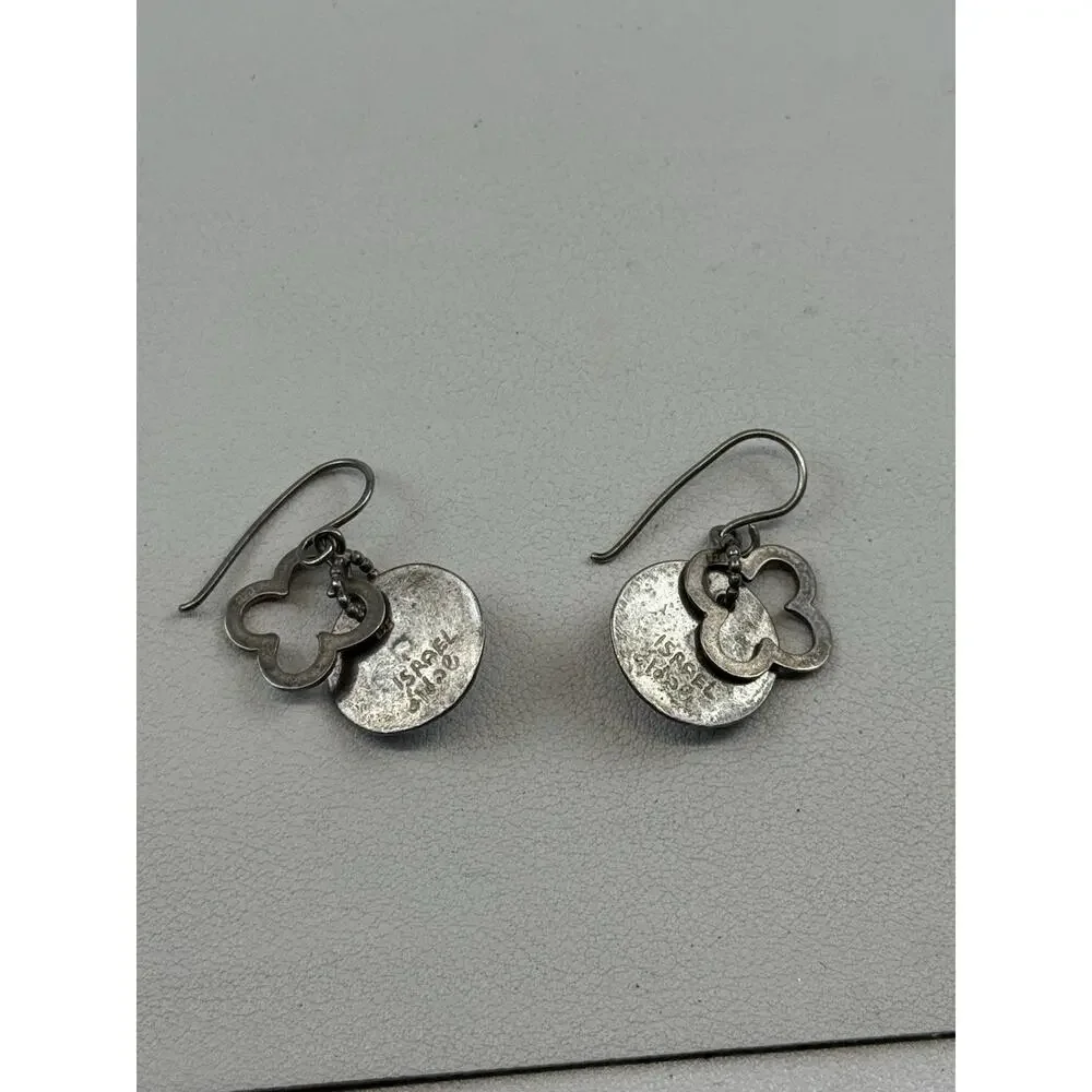 Didae Israel Sterling Silver Hook Pierced Earrings Real Pearl